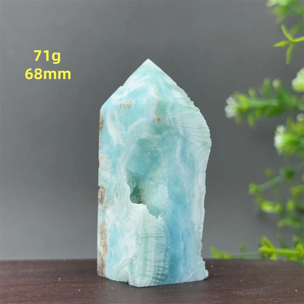 Blue Heteropolar Quartz Tower-ToShay.org
