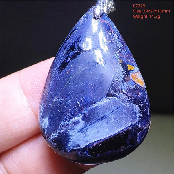 Blue Pietersite Chatoyant Pendant-ToShay.org