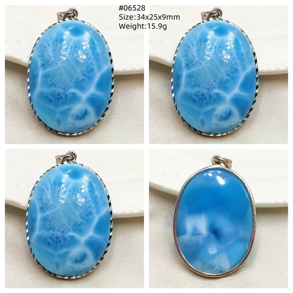 Blue Larimar Pendant-ToShay.org
