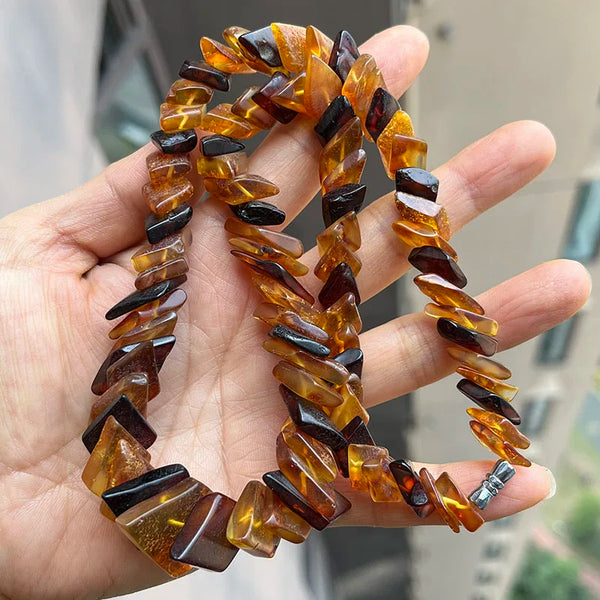 Yellow Amber Necklace-ToShay.org