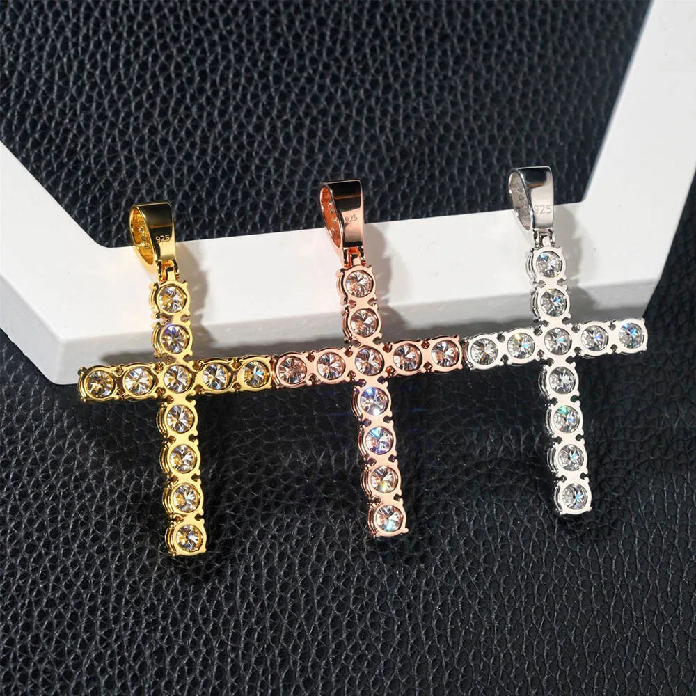 Gold Diamond Cross Pendant-ToShay.org