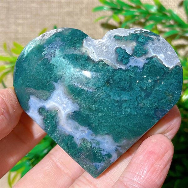 Green Moss Agate Heart-ToShay.org