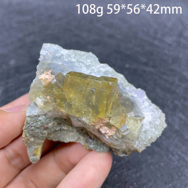 Yellow Fluorite Crystal-ToShay.org