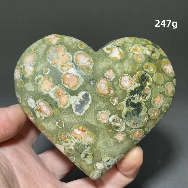 Green Rainforest Jasper Heart-ToShay.org