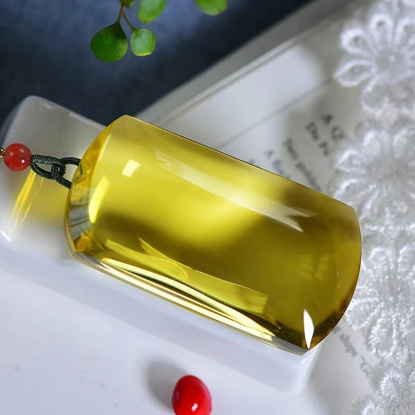 Yellow Citrine Quartz Pendant-ToShay.org