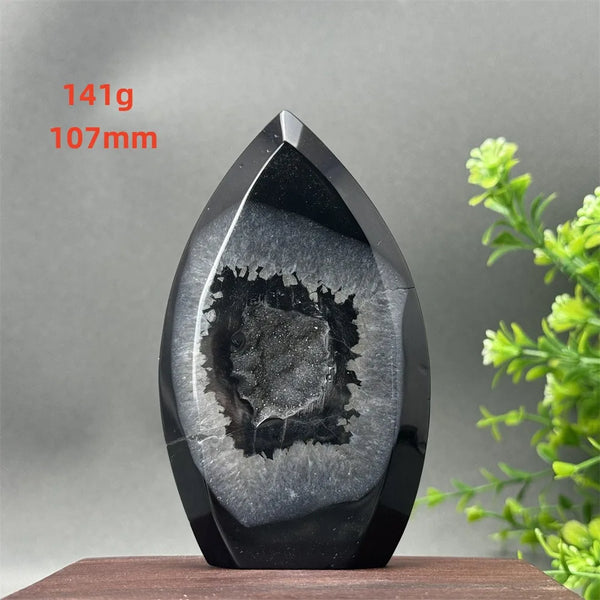 Black Onyx Geode Torch-ToShay.org