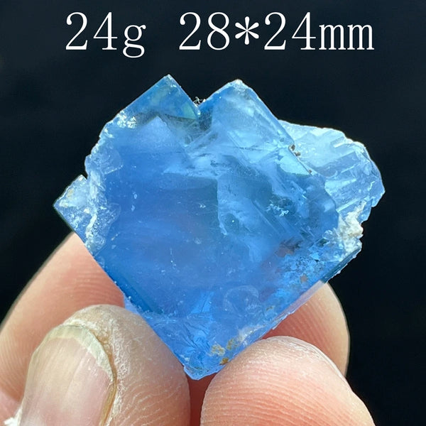 Blue Fluorite Crystal-ToShay.org