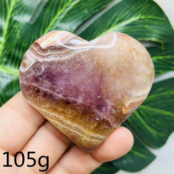 Purple Agate Amethyst Heart-ToShay.org