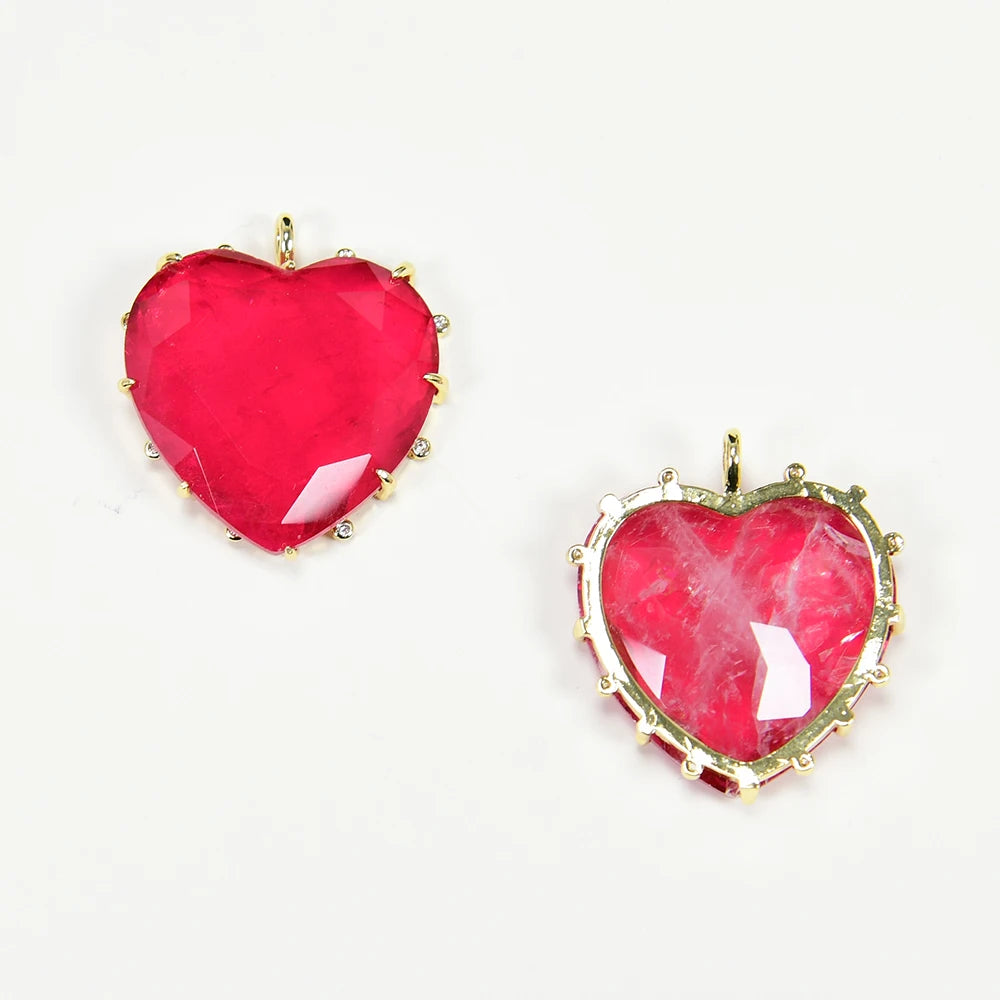 Red Crystal Quartz Heart-ToShay.org