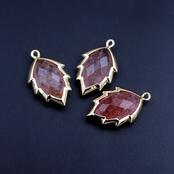 Mixed Crystal Leaf Charms-ToShay.org