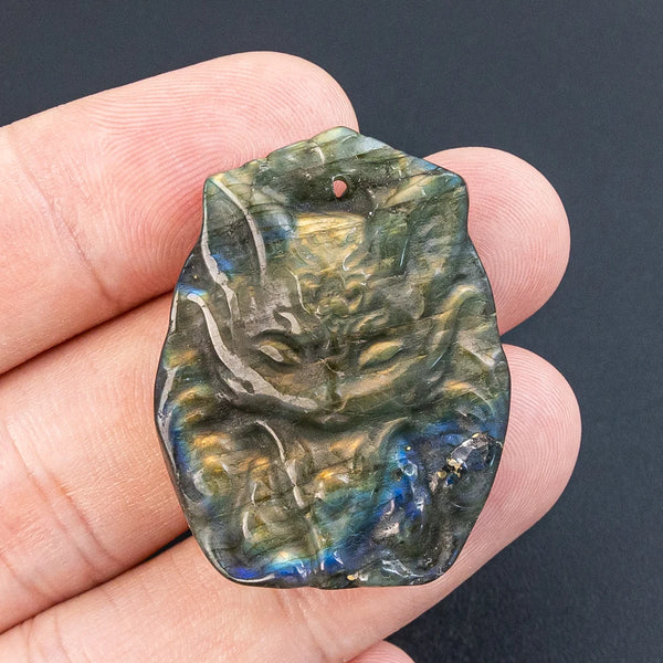 Blue Labradorite Fox Plate-ToShay.org