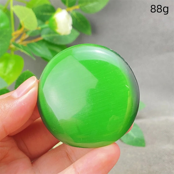 Green Cats Eye Pendant-ToShay.org