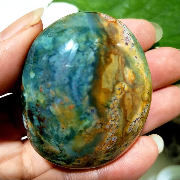 Ocean Jasper Palm Stone-ToShay.org
