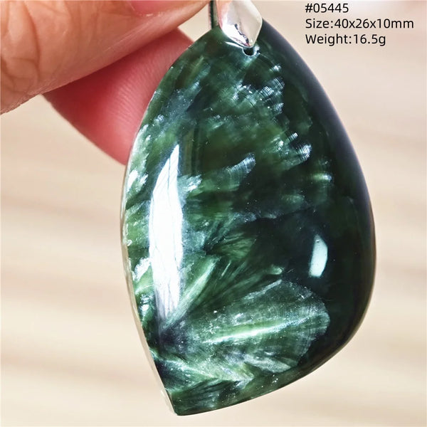 Green Seraphinite Pendant-ToShay.org