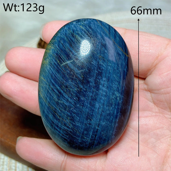 Blue Tiger Eye Palm Stone-ToShay.org