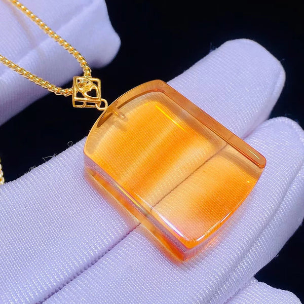 Yellow Citrine Quartz Pendant-ToShay.org
