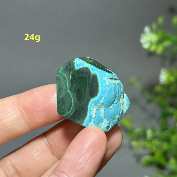 Green Peacock Rough Stone-ToShay.org