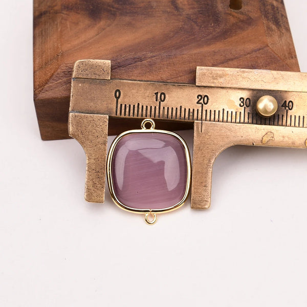 Purple Cats Eye Charms-ToShay.org