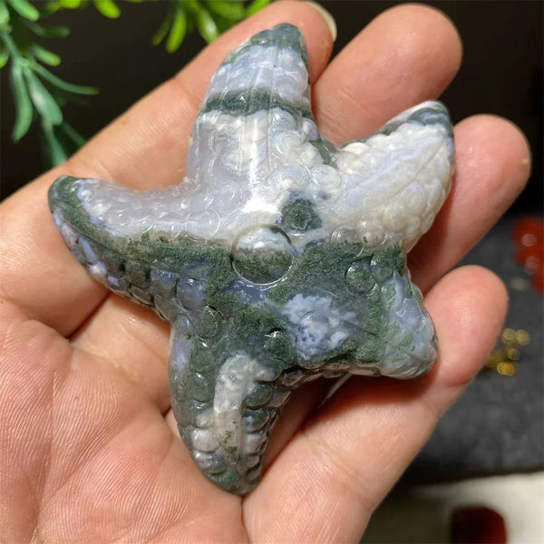 Green Moss Agate Starfish-ToShay.org