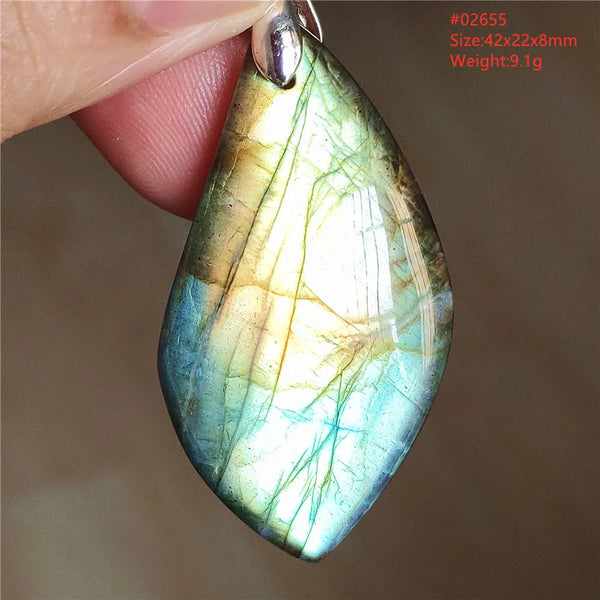 Blue Light Labradorite Pendant-ToShay.org