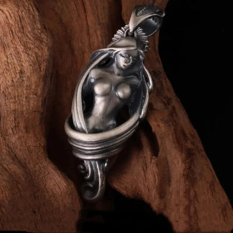 Silver Woman Pendant-ToShay.org