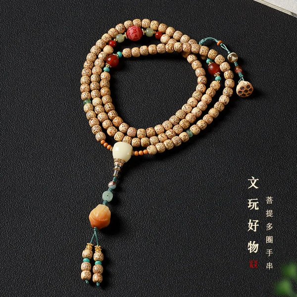 Brown Bodhi Seed Prayer Beads-ToShay.org