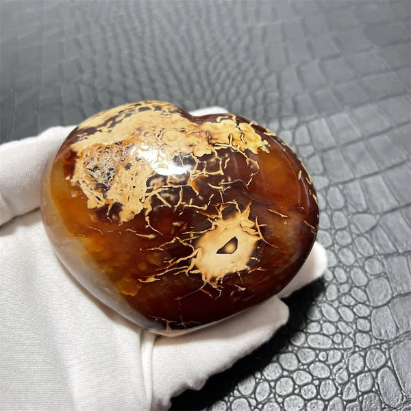 Orange Carnelian Heart-ToShay.org