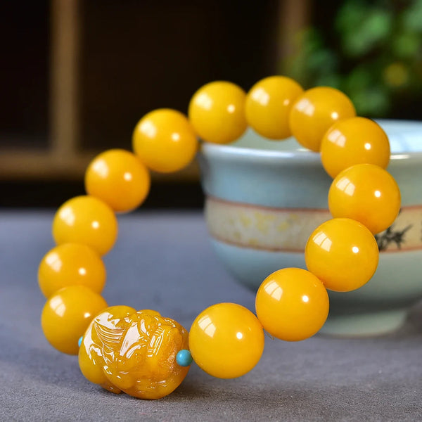 Orange Amber Bracelet-ToShay.org
