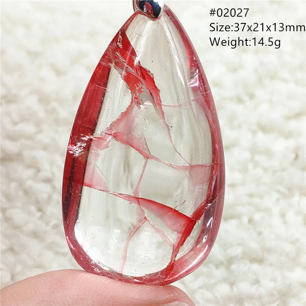 Red Limonite Quartz Pendant-ToShay.org