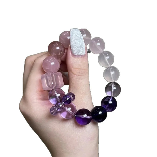 Purple Pink Crystal Bracelet-ToShay.org