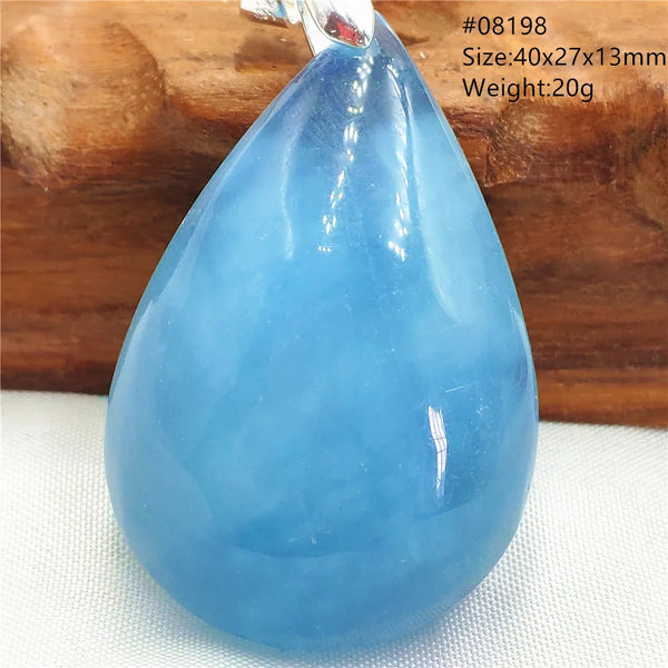 Blue Aquamarine Pendant-ToShay.org