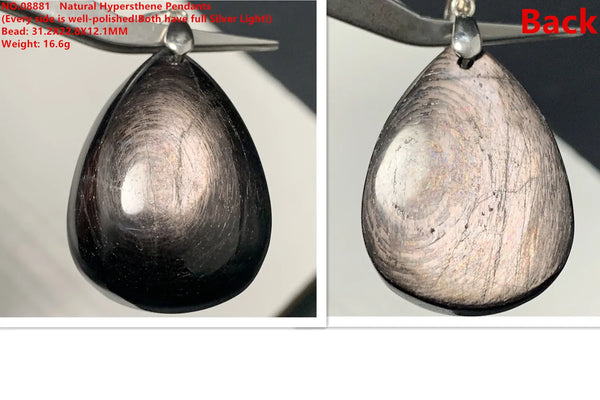 Black Hypersthene Pendant-ToShay.org