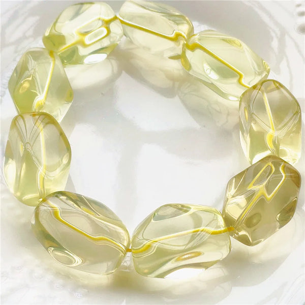Yellow Citrine Quartz Bracelet-ToShay.org