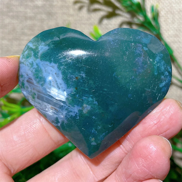 Green Moss Agate Heart-ToShay.org
