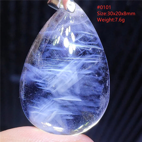 Blue Needle Rutilated Quartz-ToShay.org