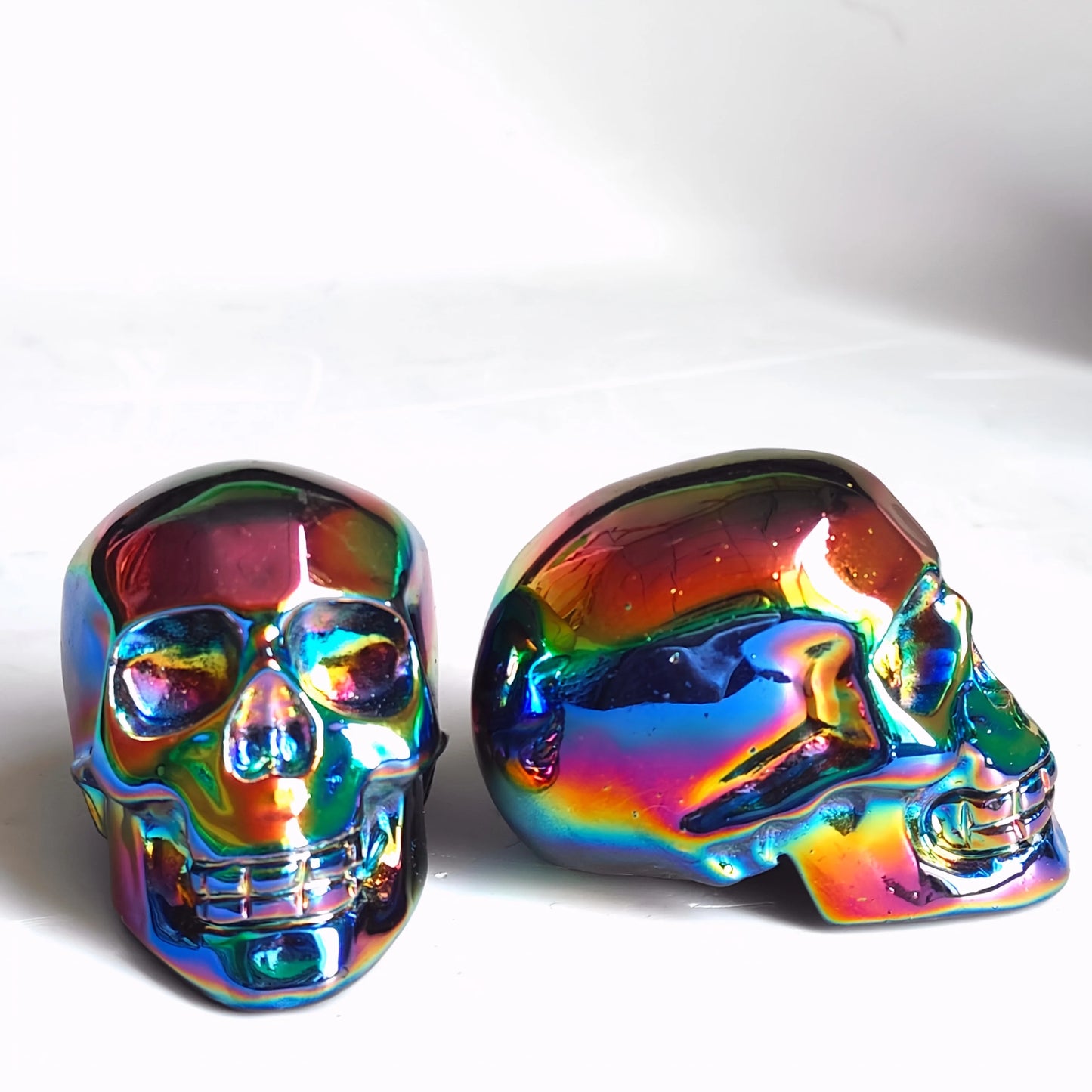 Rainbow Aura Obsidian Skull-ToShay.org