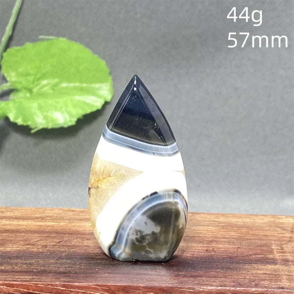 Black Silk Agate Torch-ToShay.org