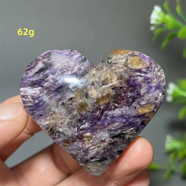 Purple Noble Crystal Heart-ToShay.org