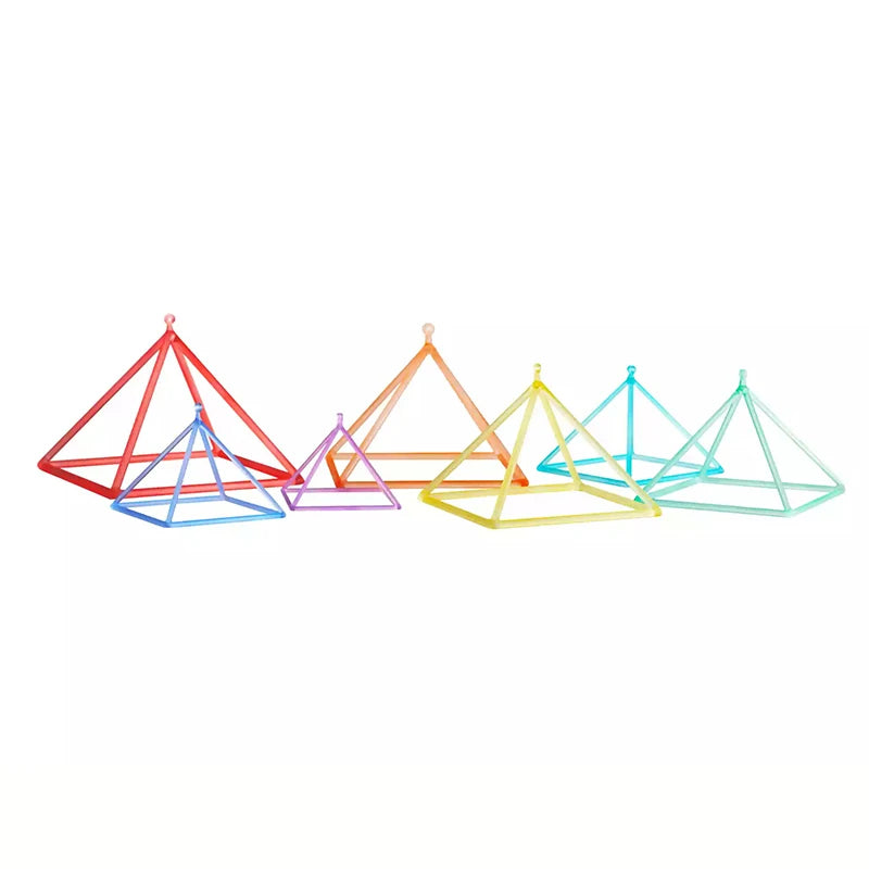 Rainbow Crystal Singing Pyramids-ToShay.org
