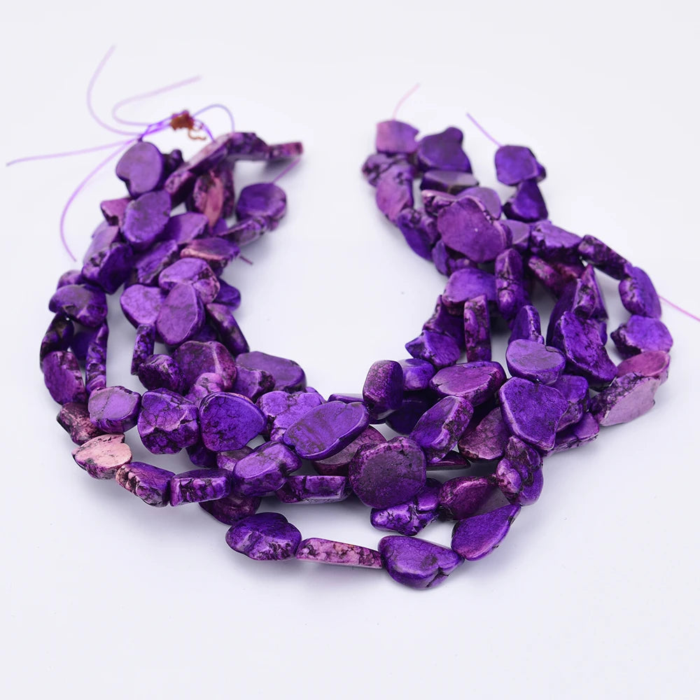 Purple Turquoise Slice Beads-ToShay.org