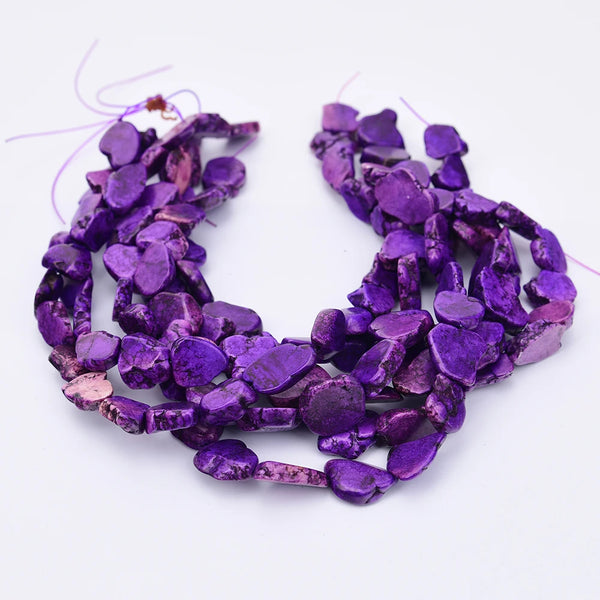 Purple Turquoise Slice Beads-ToShay.org