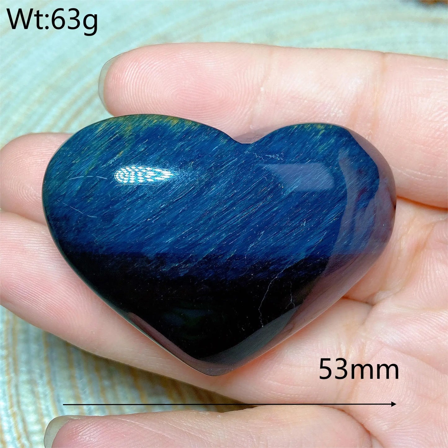 Blue Tiger Eye Heart-ToShay.org