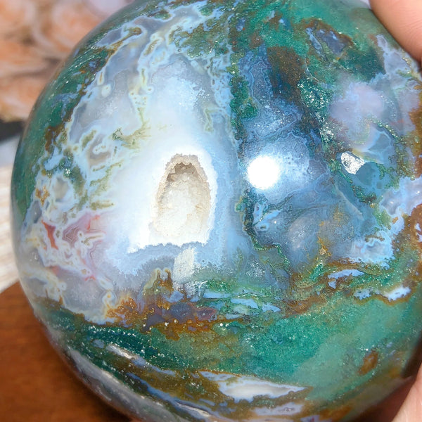 Green Ocean Jasper Ball-ToShay.org