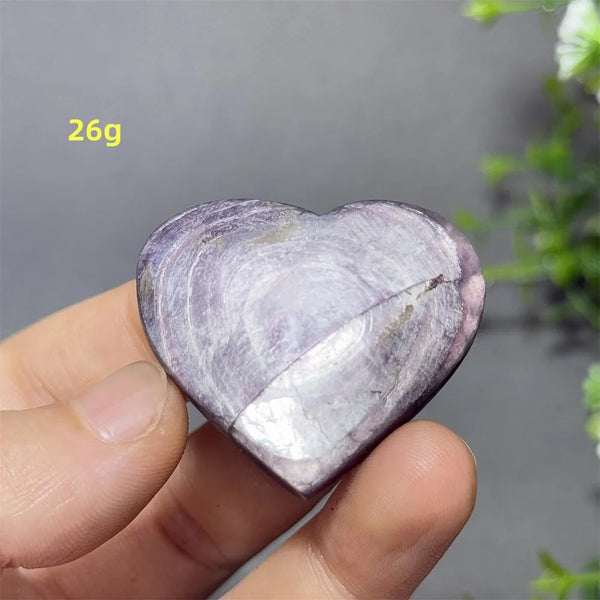 Purple Lithium Mica Heart-ToShay.org