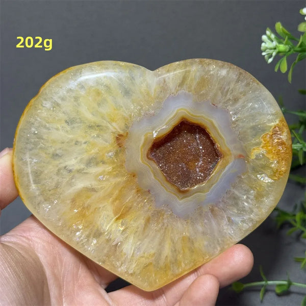 Red Agate Geode Heart-ToShay.org