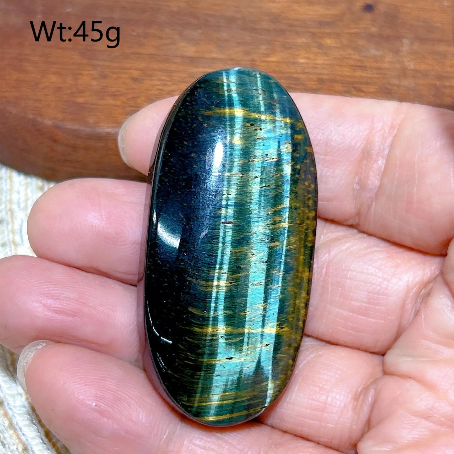 Blue Yellow Tiger Eye Stone-ToShay.org