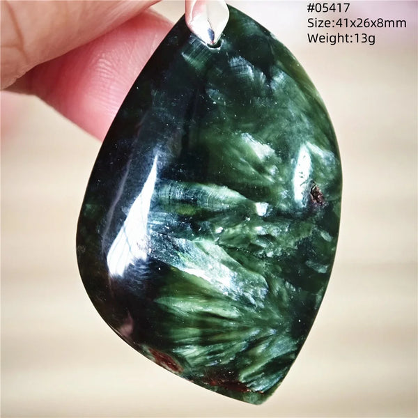 Green Seraphinite Pendant-ToShay.org