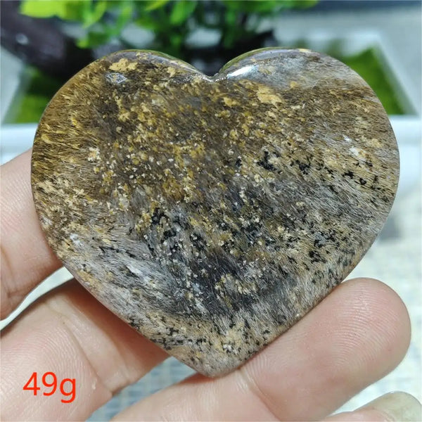 Black Hair Agate Heart-ToShay.org