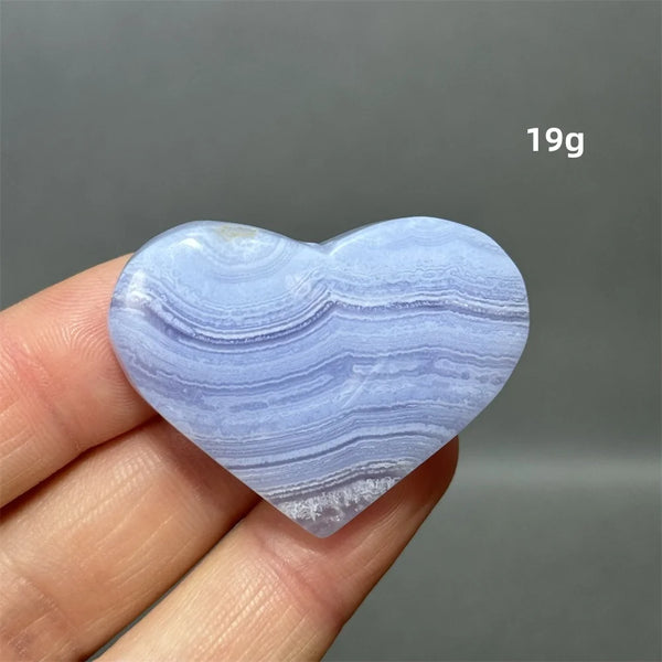 Blue Lace Crystal Heart-ToShay.org