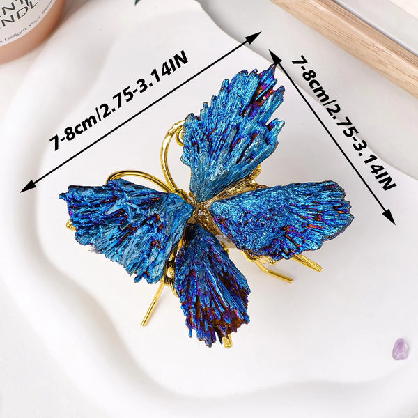 Aura Black Tourmaline Butterfly-ToShay.org